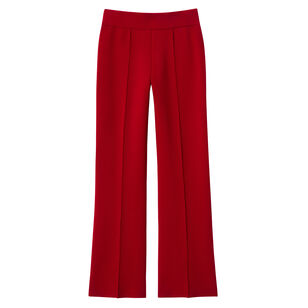 Matte Crepe Foley Flared Knit Pant