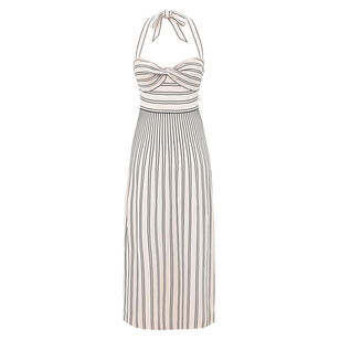 Daylight Twist Halterneck Midi Dress