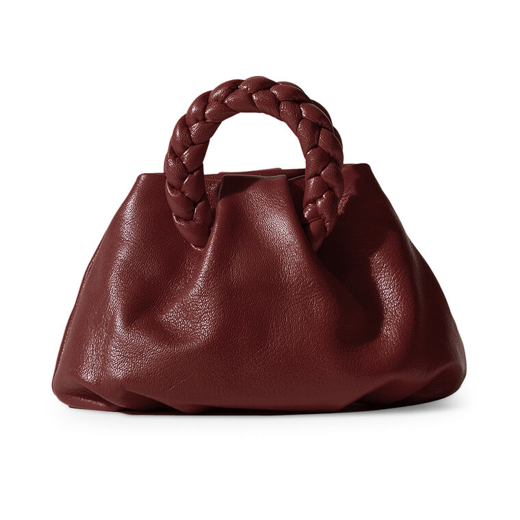 Bombon Supple Shiny Plaited Top Handle Bag image number null