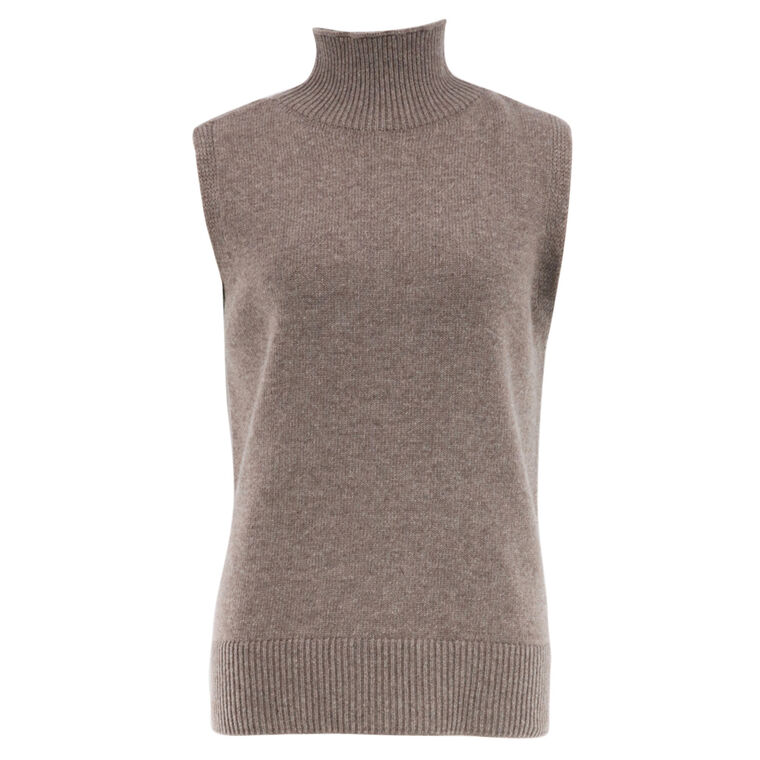 The Bruno Sleeveless Wool-Cashmere Vest image number null