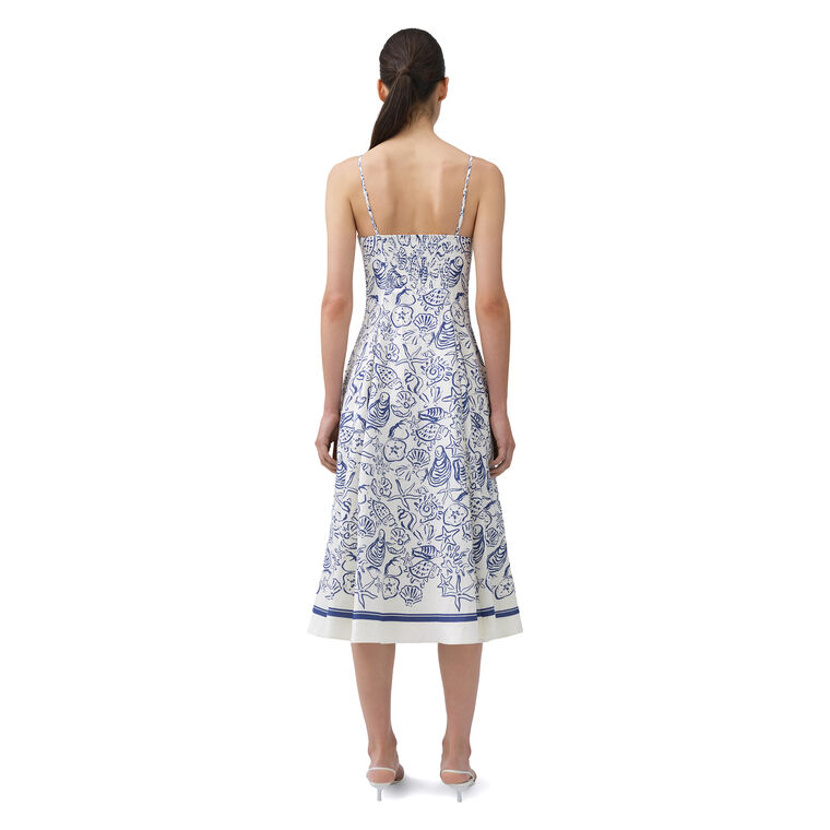 Analise Linen Bustier Midi Dress image number null