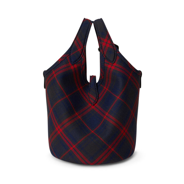 Small Plaid Tote Bag image number null