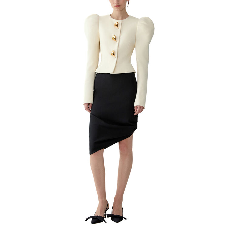 Knee Length Asymmetric Skirt image number null