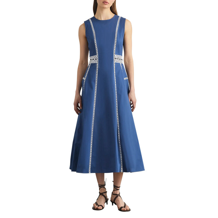 Sloane Sleeveless Crewneck Midi Dress image number null