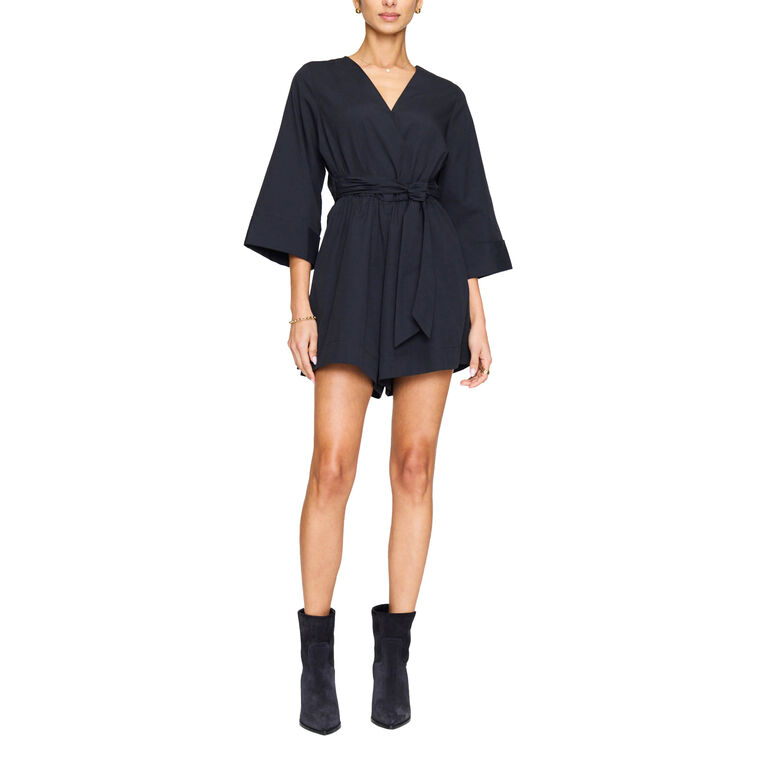 The Lila 3/4 Sleeve Romper image number null
