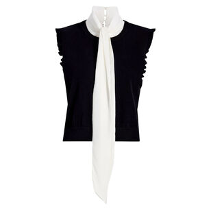 Chiara Sleeveless Tie-Front Top