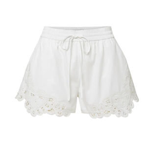 Vilvaldi Lace-Trim Poplin Short