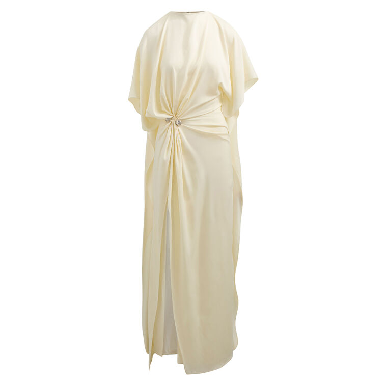 Draped Dress With Cuff Link Hardware image number null