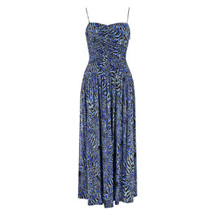 Arda Sleeveless Ruched Jersey Midi Dress