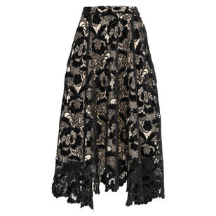 Torta Velvet Lazer Cut Lace Skirt