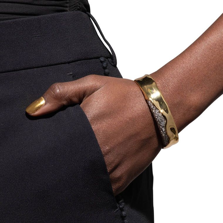 Solanales Gold Crystal Bracelet image number null