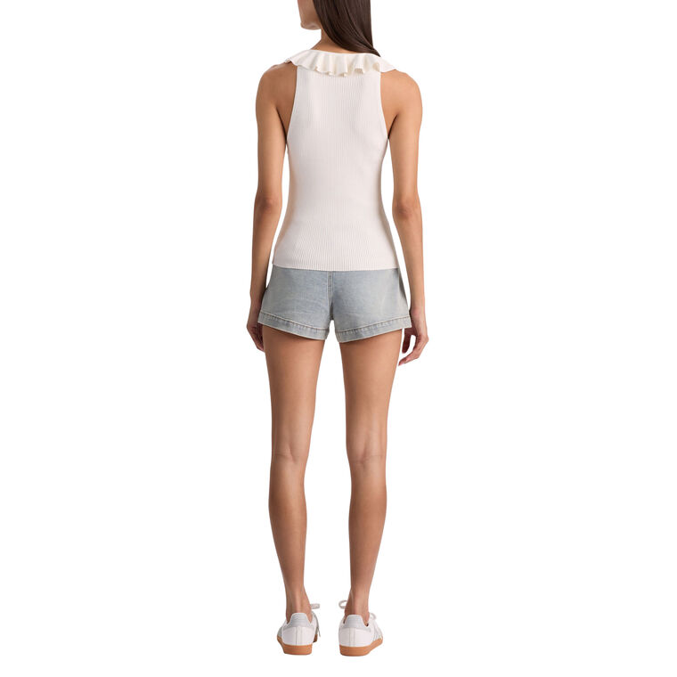 Marnie Knit Ruffle Tank Top image number null