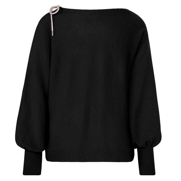 Ida Crystal Tie Sweater image number null