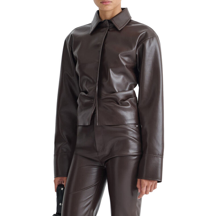 Hildie Alternative Leather Shirt image number null