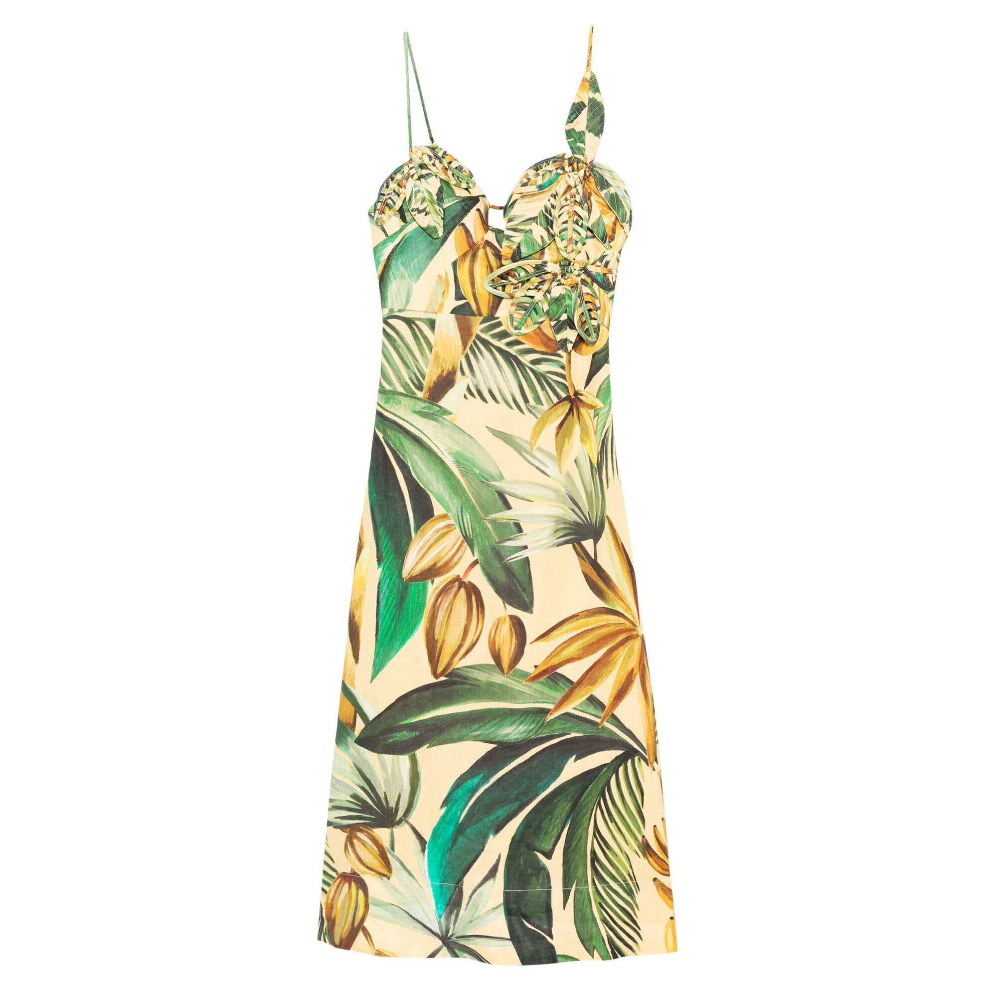 Farm Rio Bananart 3D Bodice Midi Dress | Tootsies