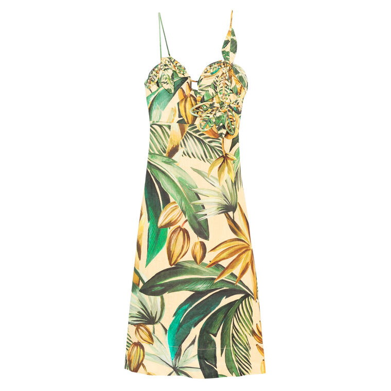 Bananart 3D Bodice Midi Dress image number null