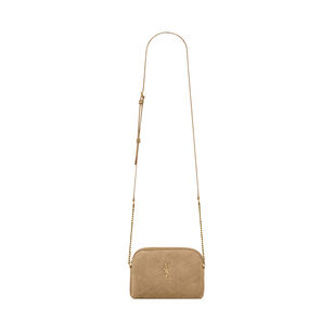 Gaby Suede Crossbody Zipped Pouch