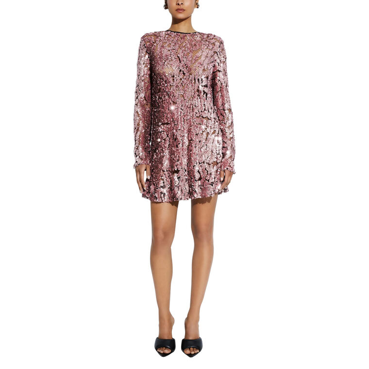 Sequin Shift Dress image number null