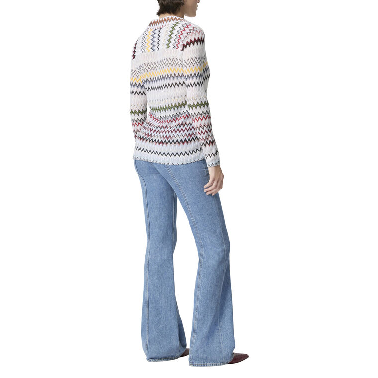 Long Sleeve Collared V-Neck Blouse image number null