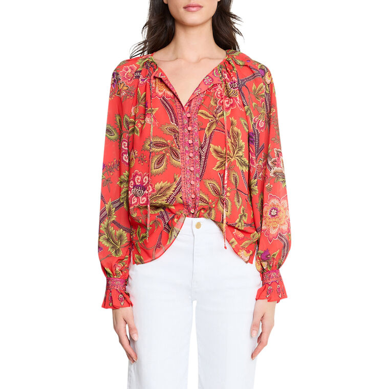 Shahar Floral Print Blouse image number null