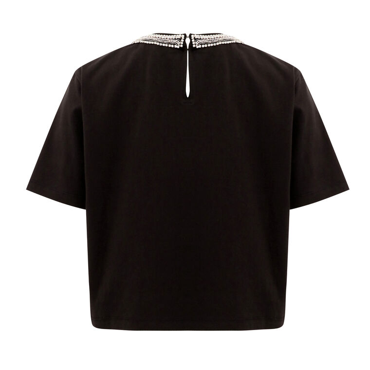 Sebastian Crystal-Embellished Short-Sleeve T-Shirt image number null