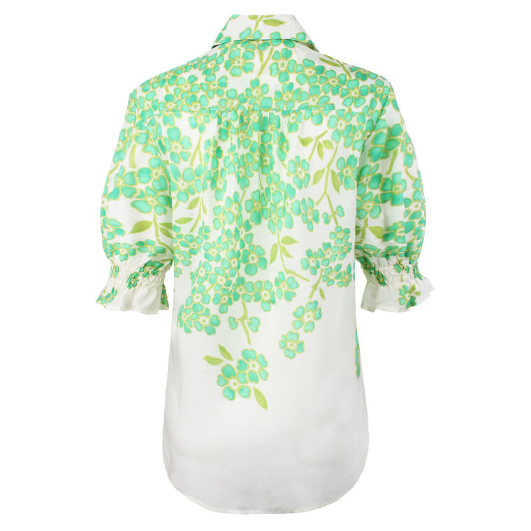 Sirena Clover Print Button Down Shirt image number null