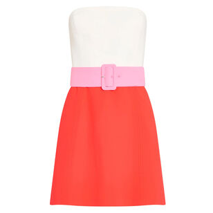 Fae Strapless Belted Skort Romper