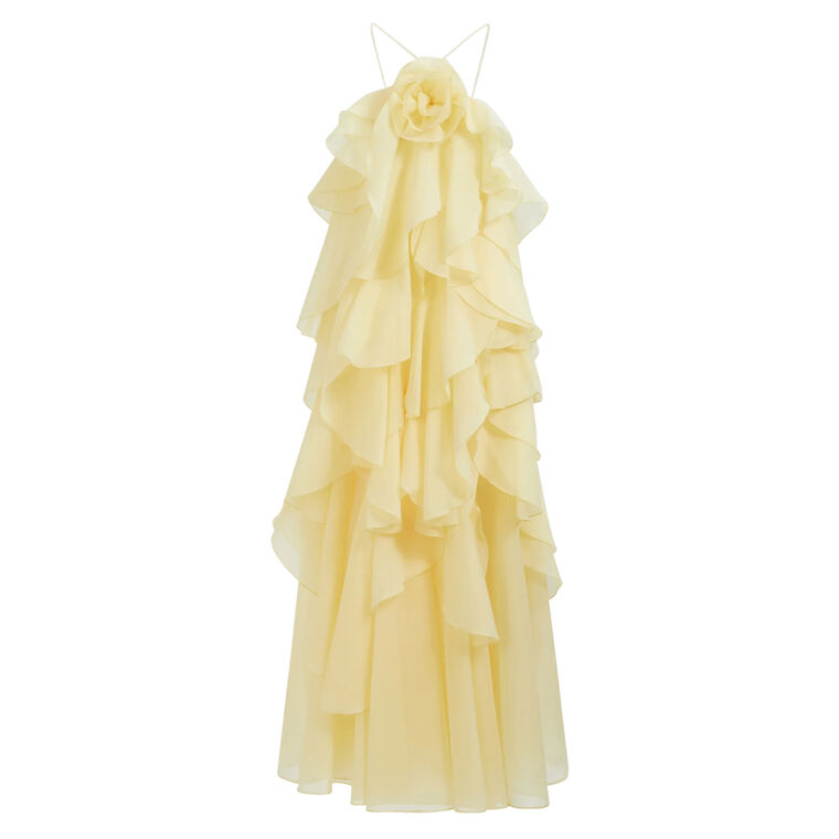Pandorea Sleeveless Halterneck Layered Maxi Dress image number null