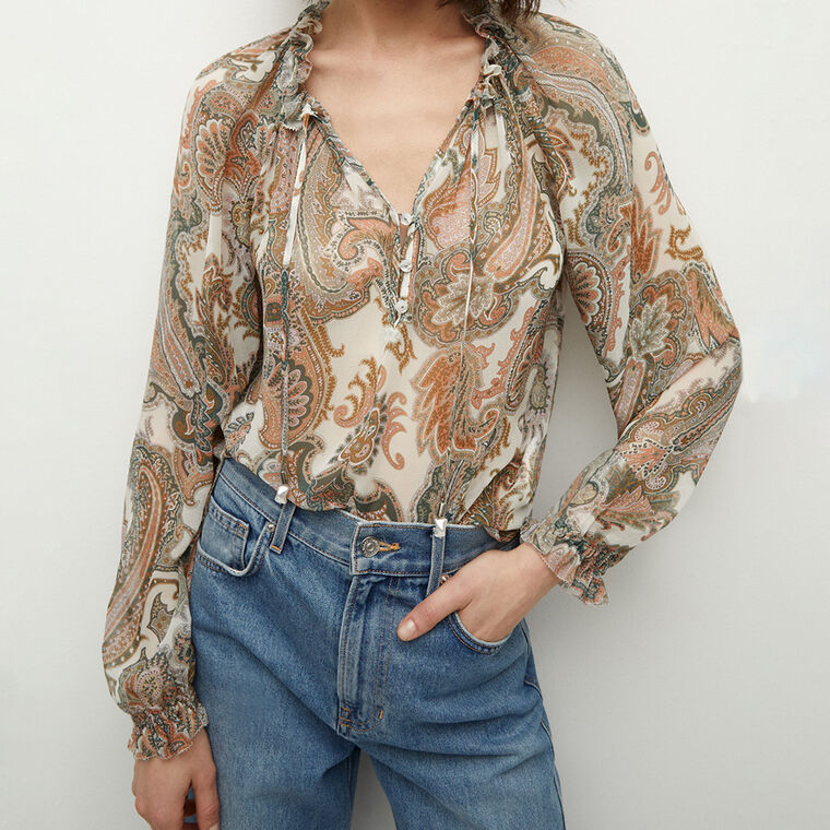 Antoinette Silk-Georgette Top image number null