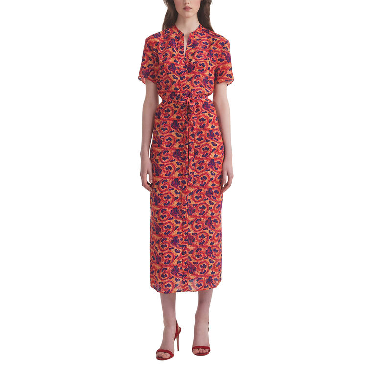 Vicki Short Sleeve Midi Dress image number null