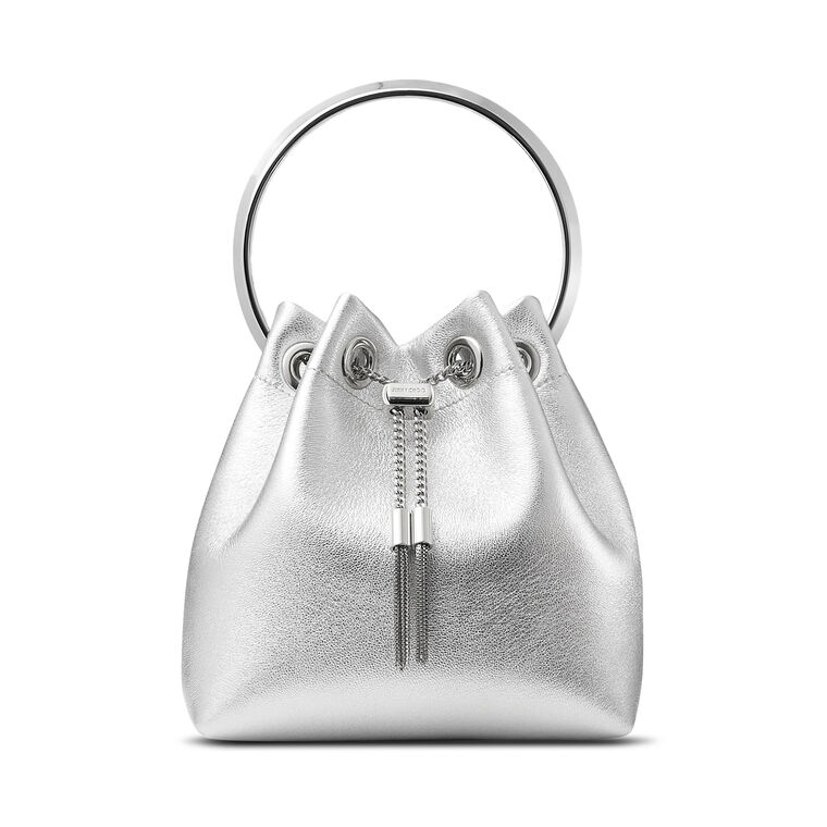 Bonbon Metallic Leather Bucket Bag image number null