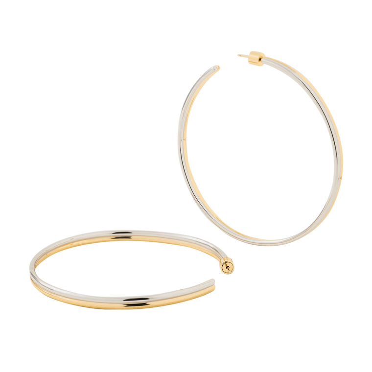 2.5 Inch Two Tone Thread Hoops image number null