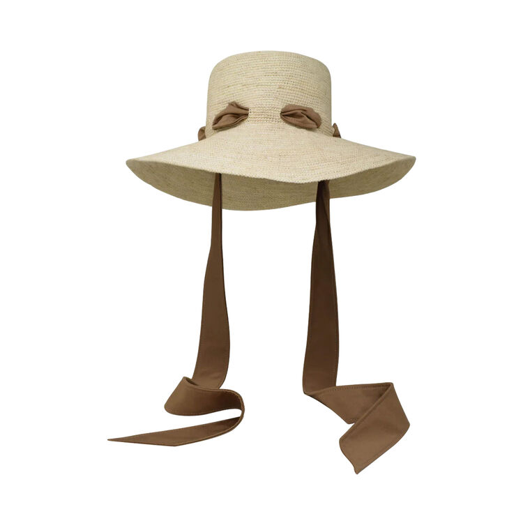 June Packable Raffia Hat image number null