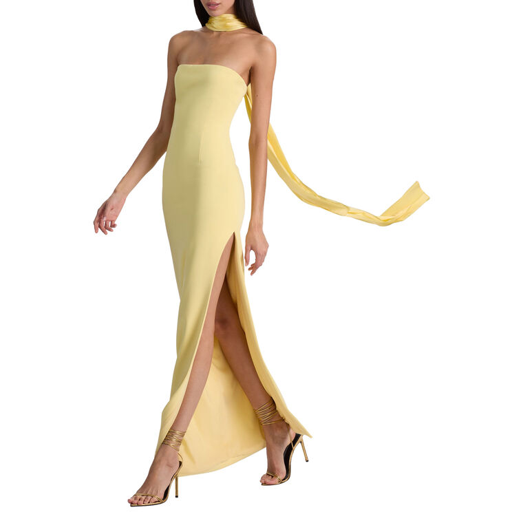 Chana Maxi Dress with Scarf image number null