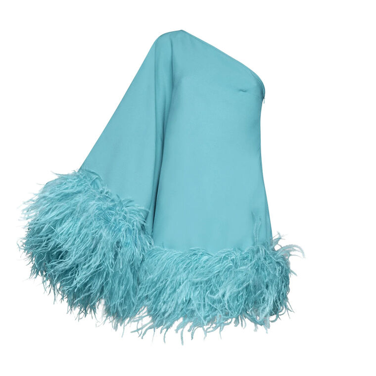 Piccolo Ubud Feather-Trim Dress image number null