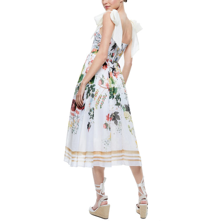 haven flared midi dress Haven Flared Midi Dress by alice + olivia at THE MILE