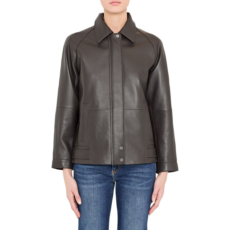 Drake Fringed Leather Jacket image number null