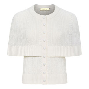 Caspian Short Sleeve Cape Cardigan
