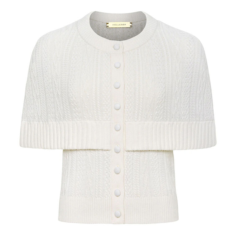 Caspian Short Sleeve Cape Cardigan image number null
