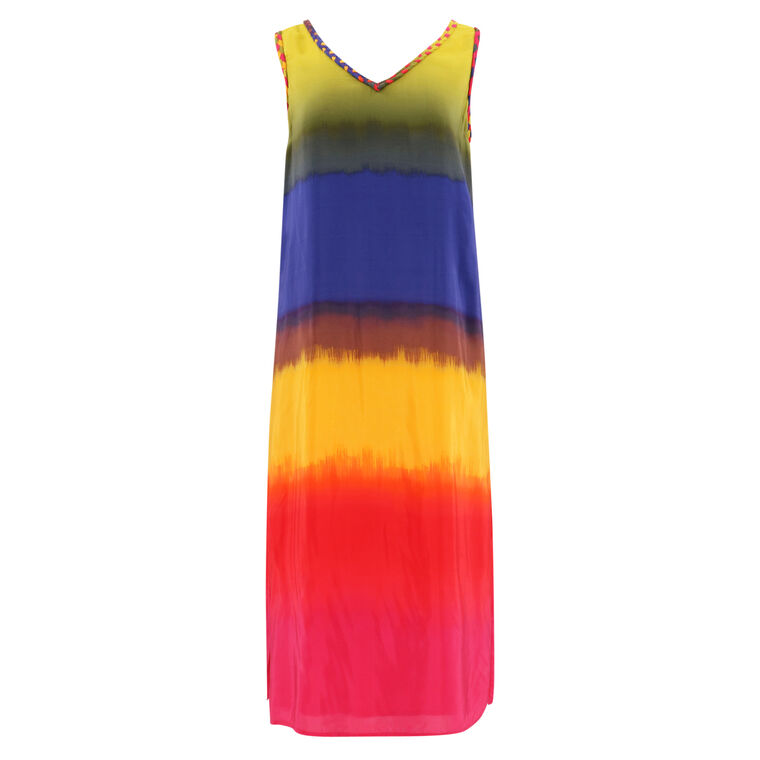 Holt Braid Detail Ombre Dress image number null