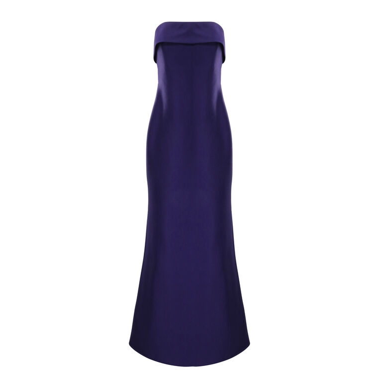 Strapless Mermaid Gown with Bow Back image number null