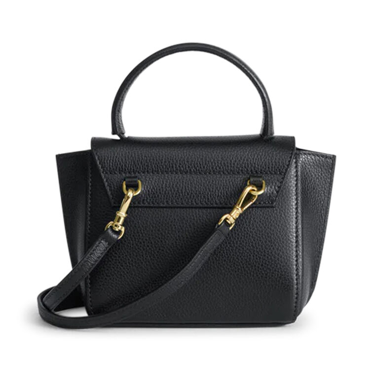 Montalcino Grained Leather Top Handle Mini Bag image number null