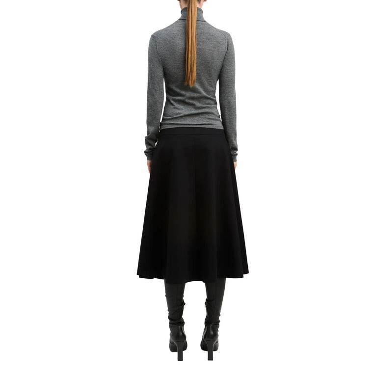 Antonia Blend Ponte Midi Skirt image number null