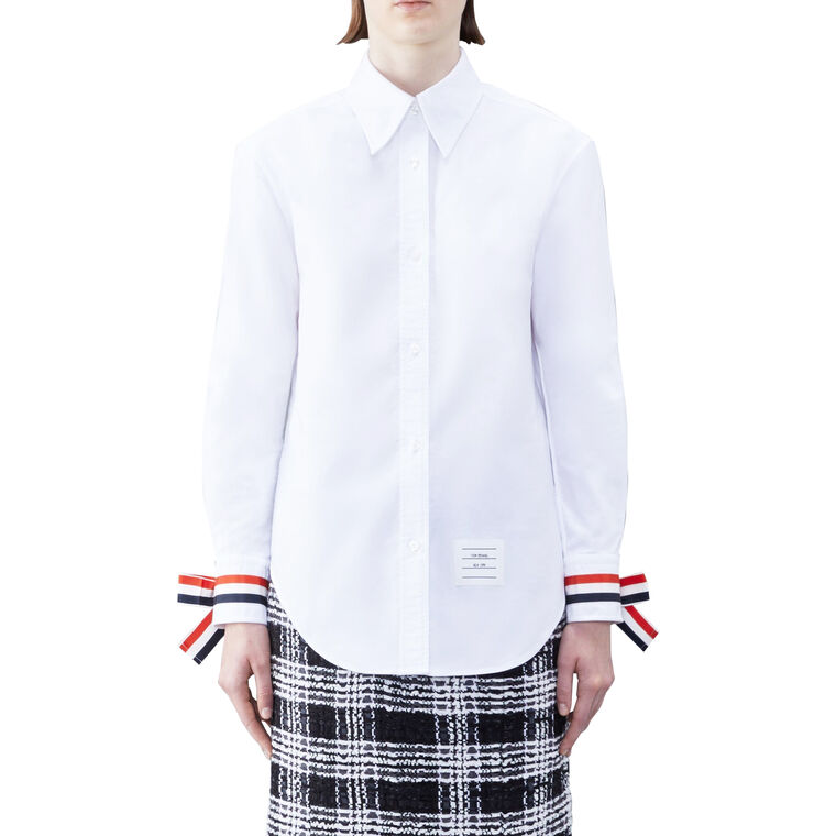 

Scarf Cuff Poplin Button-Up Shirt image number null
