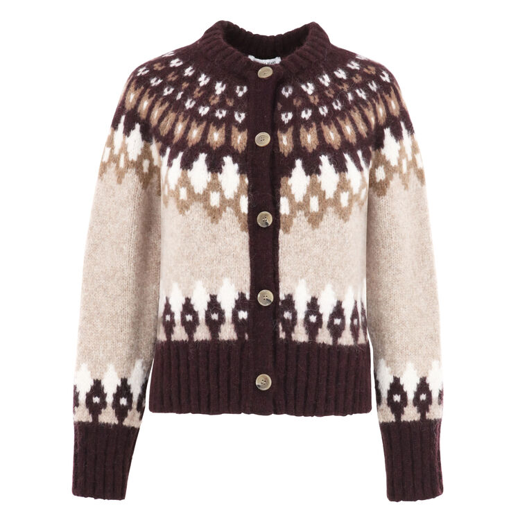 Christina Fairisle Cardigan image number null