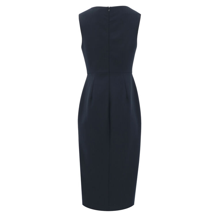 Jewel Button Boat Neck Sheath Dress image number null
