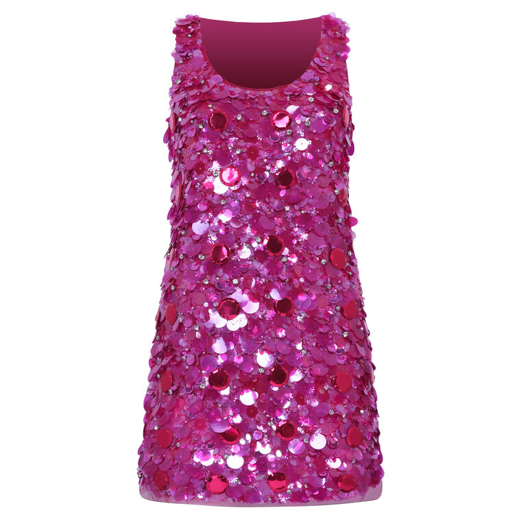 Sequined Embroidery Mini Dress image number null