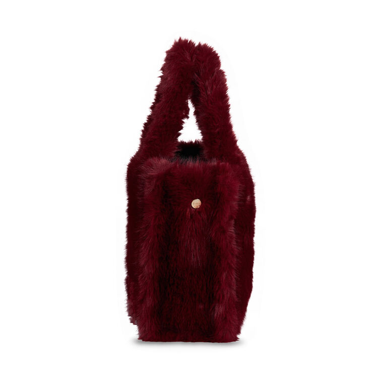 Oversized Faux Fur Tote image number null