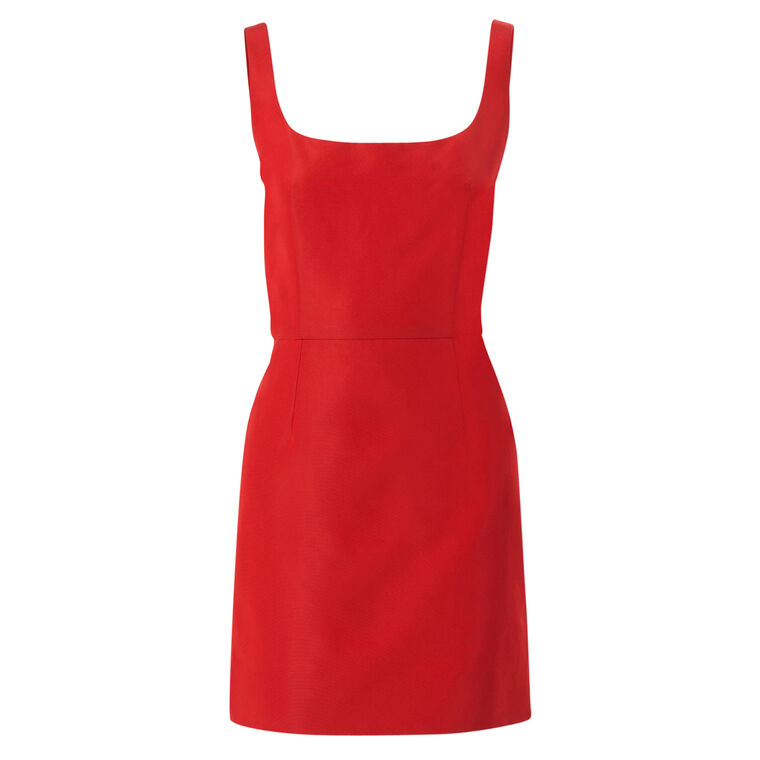 Thin Strap Scoop Neck Mini Dress image number null