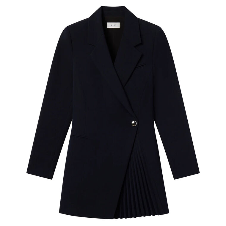 Callen Pleated Blazer Dress image number null